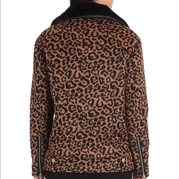 SOLD‼️Avec Les Filles leopard  print wool jacket - Picture 3 of 3